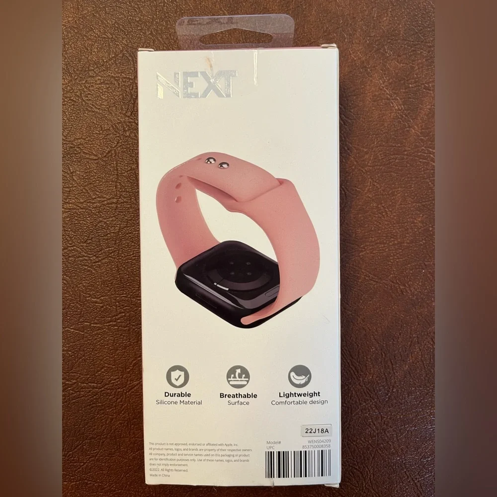 Next Brand Apple Watch Pink Band 42/44/45 Series 1-7 Compatable New In Box